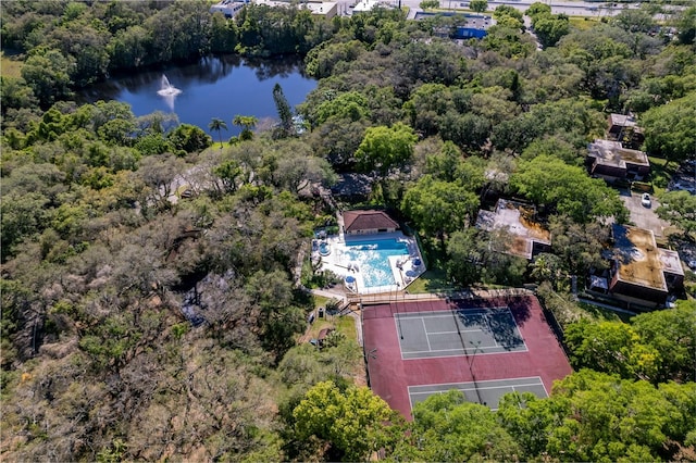 2627 2nd Ct, Palm Harbor, FL 34684 - bird's eye view featuring a water view and a view of trees