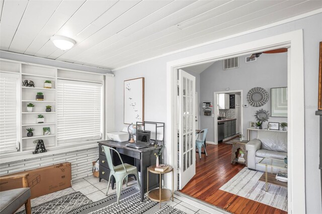 2235 Burlington Ave N, Saint Petersburg, FL 33713 - office space with visible vents and wood finished floors