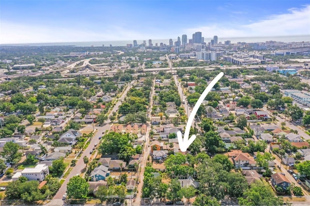 2235 Burlington Ave N, Saint Petersburg, FL 33713 - birds eye view of property featuring a city view