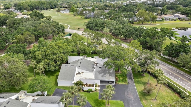 4175 Northmeadow Cir Unit 4175, Tampa, FL 33618 - aerial perspective of suburban area with a golf club, a tree filled landscape, and a large body of water