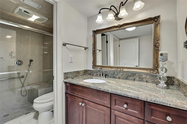 4175 Northmeadow Cir Unit 4175, Tampa, FL 33618 - full bathroom featuring toilet, vanity, and a stall shower