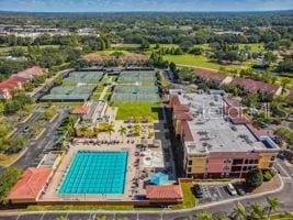 4175 Northmeadow Cir Unit 4175, Tampa, FL 33618 - bird's eye view of a pool area