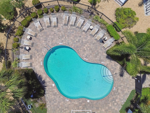 view of pool