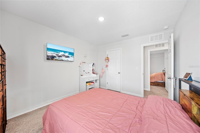 7797 Peace Lily Ave, Wesley Chapel, FL 33545 - carpeted bedroom featuring visible vents, recessed lighting, and baseboards
