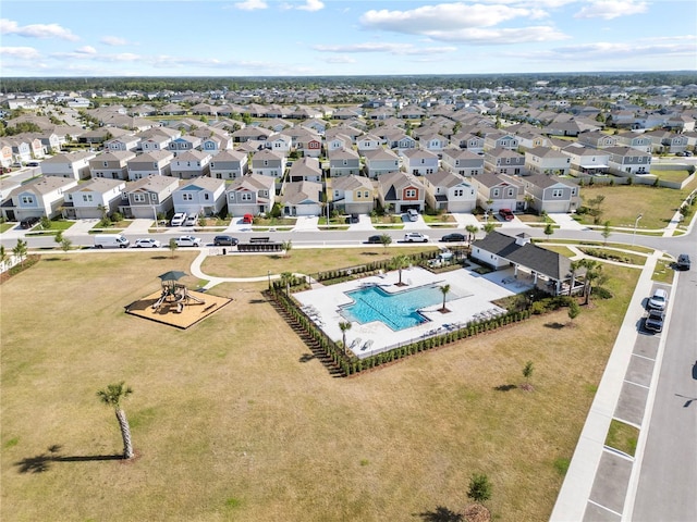 7797 Peace Lily Ave, Wesley Chapel, FL 33545 - bird's eye view featuring a residential view