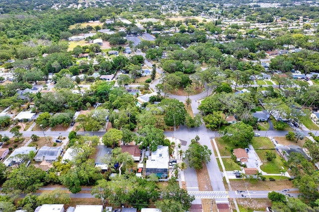bird's eye view with a residential view