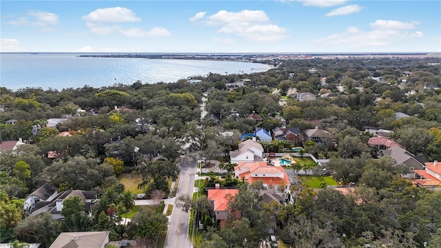 2701 W Bay Ave, Tampa, FL 33611 - birds eye view of property featuring a water view and a residential view