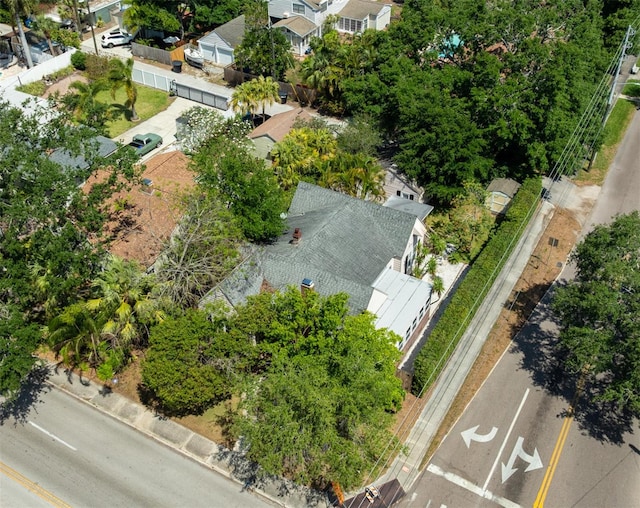 bird's eye view with a residential view