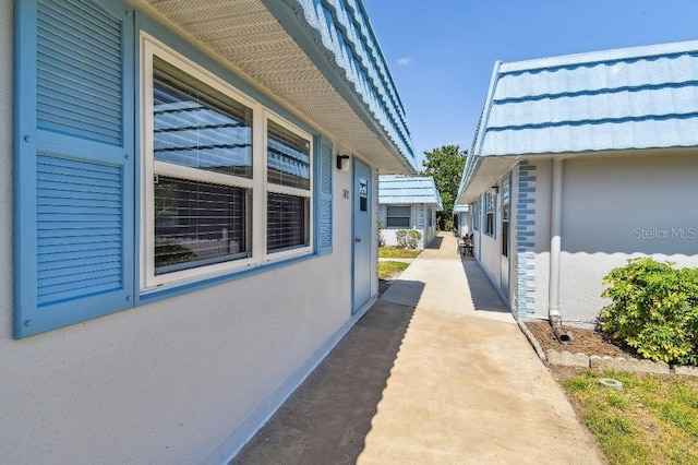 view of property exterior featuring stucco siding