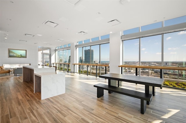 777 3rd Ave N Unit 1403, Saint Petersburg, FL 33701 - interior space with a view of city and visible vents