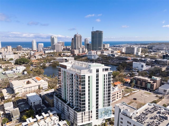 777 3rd Ave N Unit 1403, Saint Petersburg, FL 33701 - bird's eye view with a water view and a city view