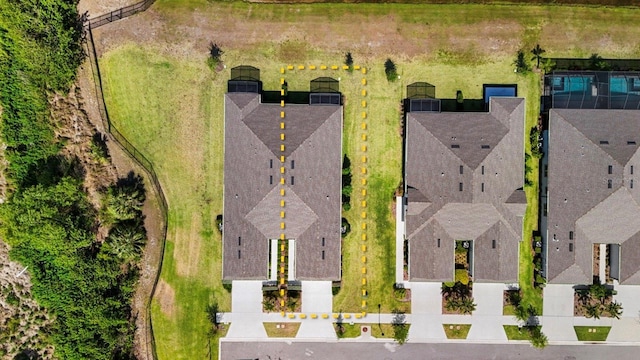 birds eye view of property featuring a residential view