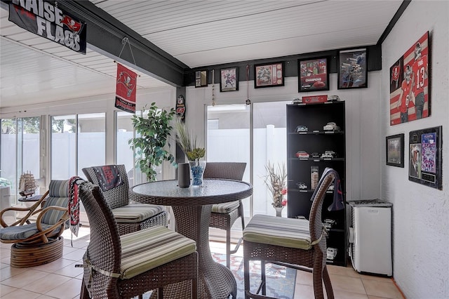 view of sunroom