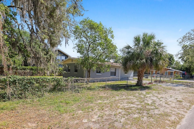 exterior space with fence