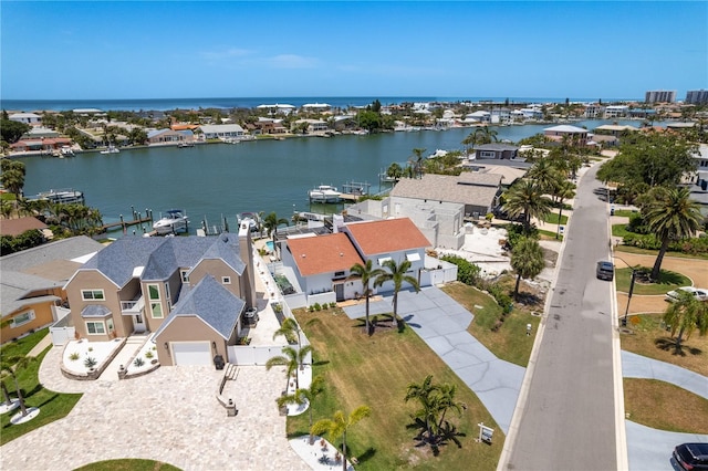 2202 Donato Dr, Belleair Beach, FL 33786 - drone / aerial view with a residential view and a water view