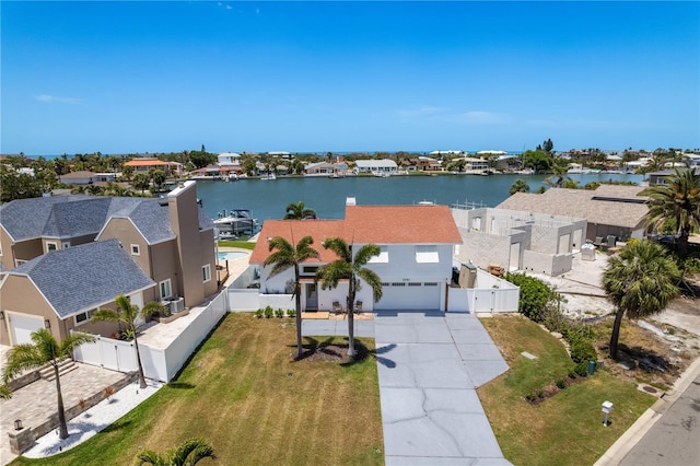 2202 Donato Dr, Belleair Beach, FL 33786 - aerial view with a water view and a residential view