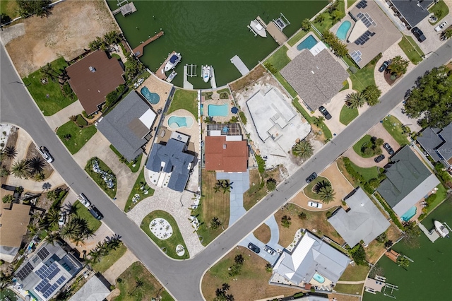 2202 Donato Dr, Belleair Beach, FL 33786 - bird's eye view featuring a water view