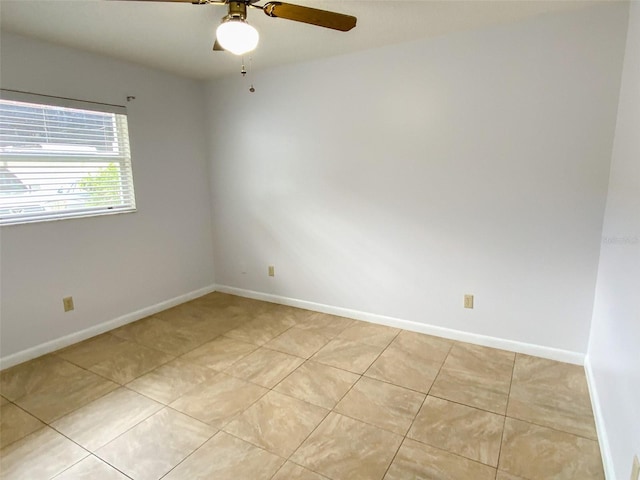 3311 Teeside Dr, New Port Richey, FL 34655 - empty room featuring ceiling fan and light tile patterned floors