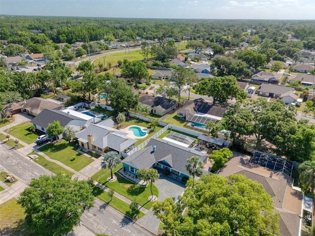 bird's eye view featuring a residential view
