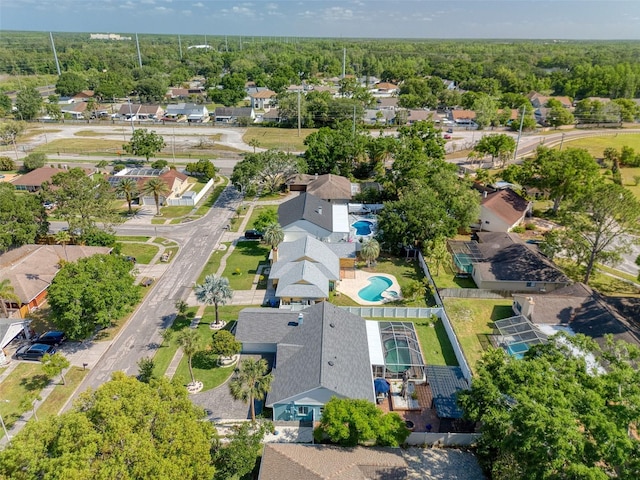 drone / aerial view featuring a residential view