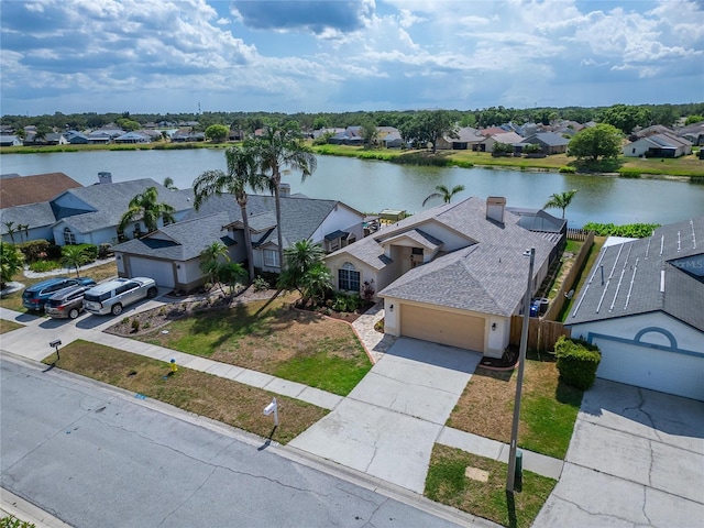 1601 Westerly Dr, Brandon, FL 33511 - birds eye view of property with a residential view and a water view