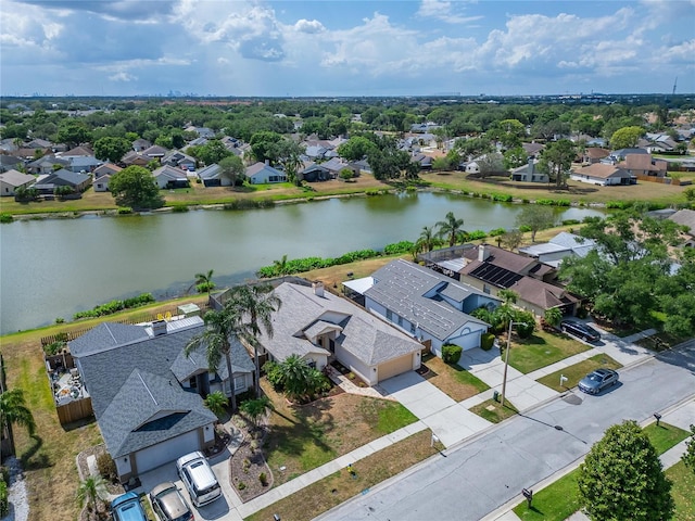 1601 Westerly Dr, Brandon, FL 33511 - bird's eye view with a water view and a residential view