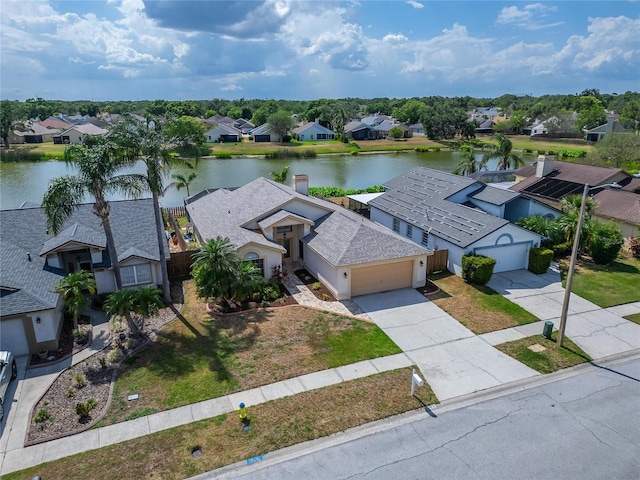1601 Westerly Dr, Brandon, FL 33511 - birds eye view of property with a water view and a residential view
