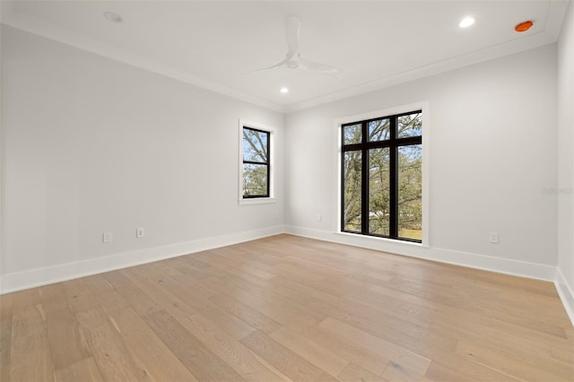 2218 S Occident St, Tampa, FL 33629 - unfurnished room featuring baseboards, light wood-style flooring, and a wealth of natural light