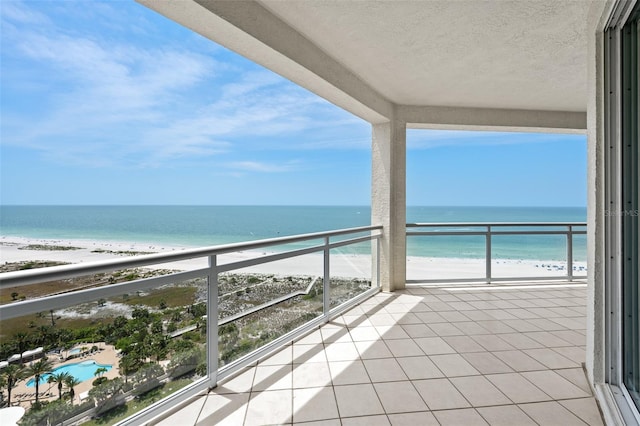 1170 Gulf Blvd Unit 2101, Clearwater Beach, FL 33767 - balcony featuring view of water and beach and view of pool
