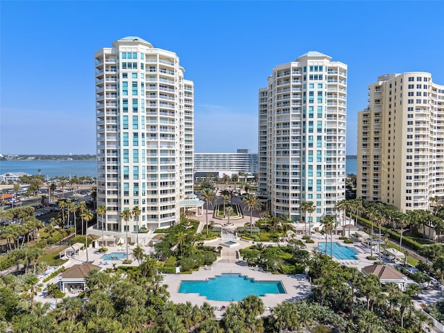 1170 Gulf Blvd Unit 2101, Clearwater Beach, FL 33767 - view of building exterior featuring a view of city and a water view