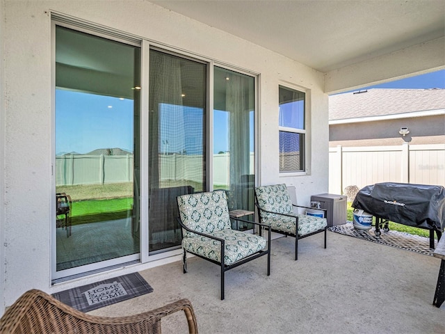 5464 Flint Hills Dr, Wimauma, FL 33598 - view of patio / terrace featuring fence