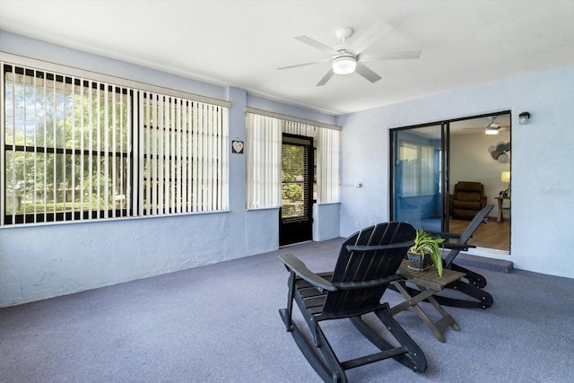 7120 N Croton Pt, Hernando, FL 34442 - view of patio / terrace with ceiling fan