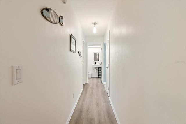 7120 N Croton Pt, Hernando, FL 34442 - hall featuring light wood-type flooring and baseboards