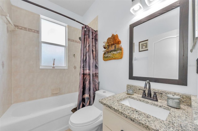 12923 Colony Rd, Hudson, FL 34669 - full bathroom with vanity, shower / bath combo, and toilet
