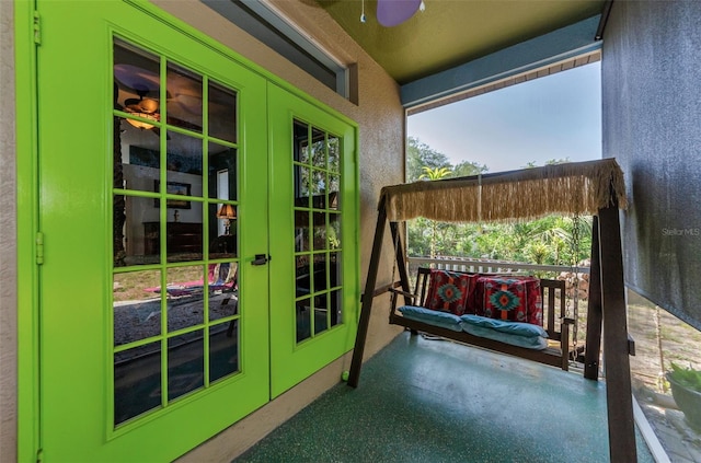 12923 Colony Rd, Hudson, FL 34669 - balcony featuring french doors