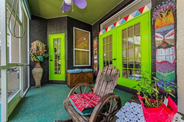 12923 Colony Rd, Hudson, FL 34669 - sunroom featuring french doors