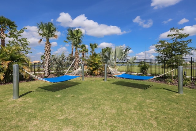 exterior space with fence