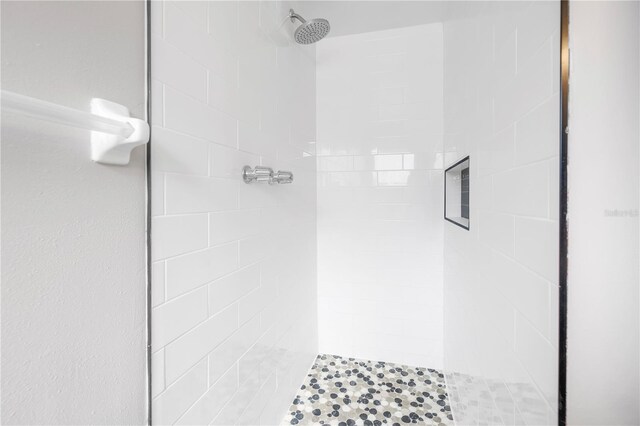 full bathroom with a tile shower