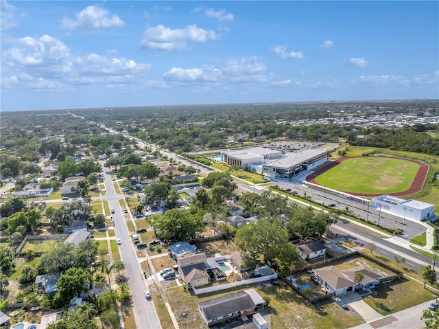 bird's eye view with a residential view