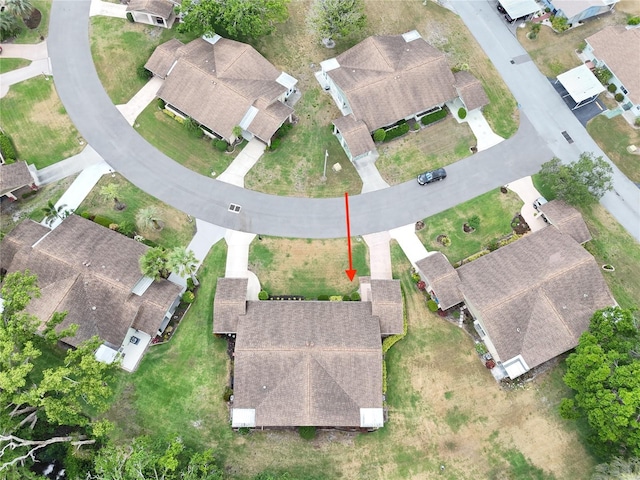 birds eye view of property featuring a residential view