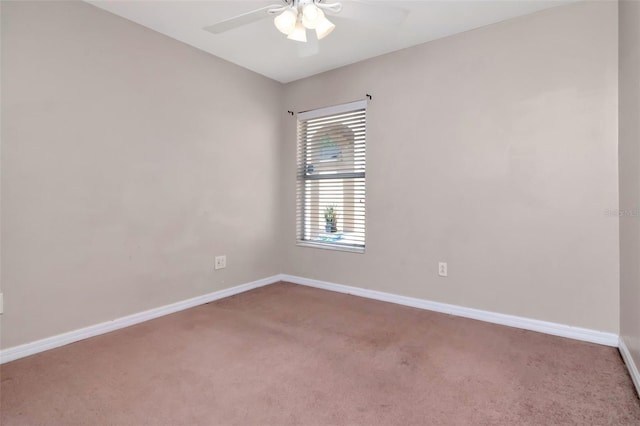 8561 Deer Chase Dr, Riverview, FL 33578 - empty room with ceiling fan, carpet floors, and baseboards