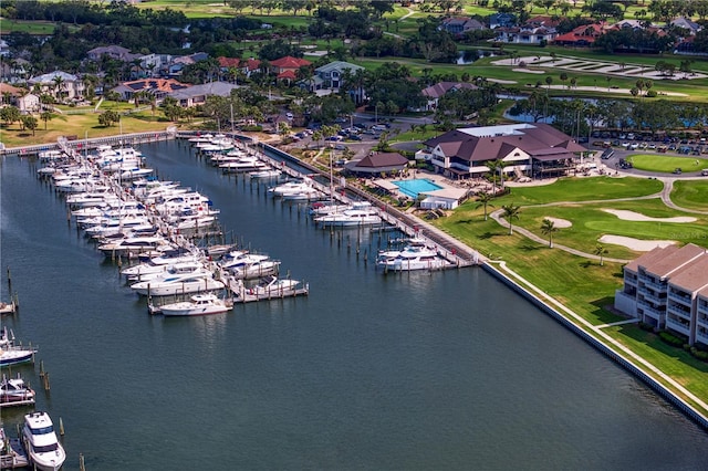 5939 Bayview Cir S, Gulfport, FL 33707 - birds eye view of property with a water view