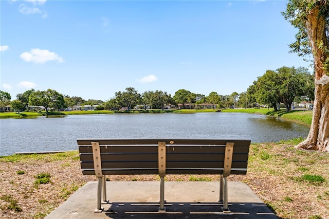 property view of water