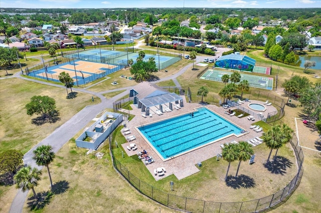 birds eye view of property