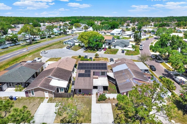 bird's eye view with a residential view
