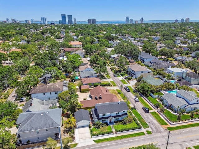 bird's eye view with a view of city and a residential view