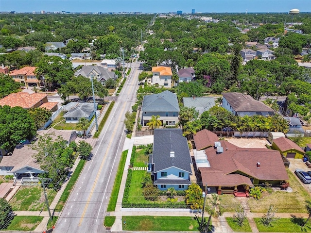 drone / aerial view with a residential view
