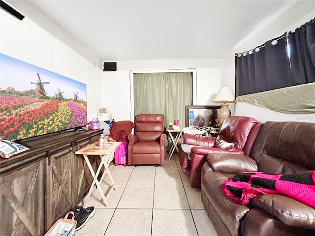 bedroom featuring tile patterned floors