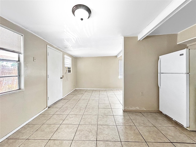 interior space with light tile patterned flooring