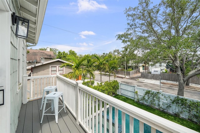 view of balcony